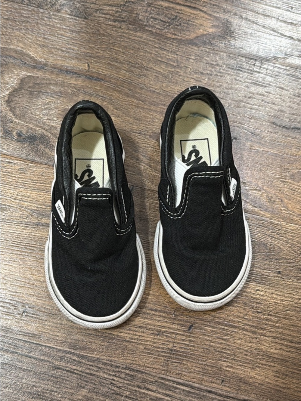 Vans Kids Slip-On Sneakers - Black and White